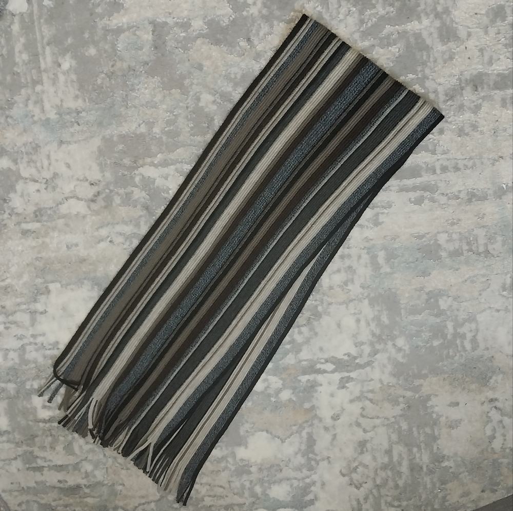 Neutral Striped Scarf